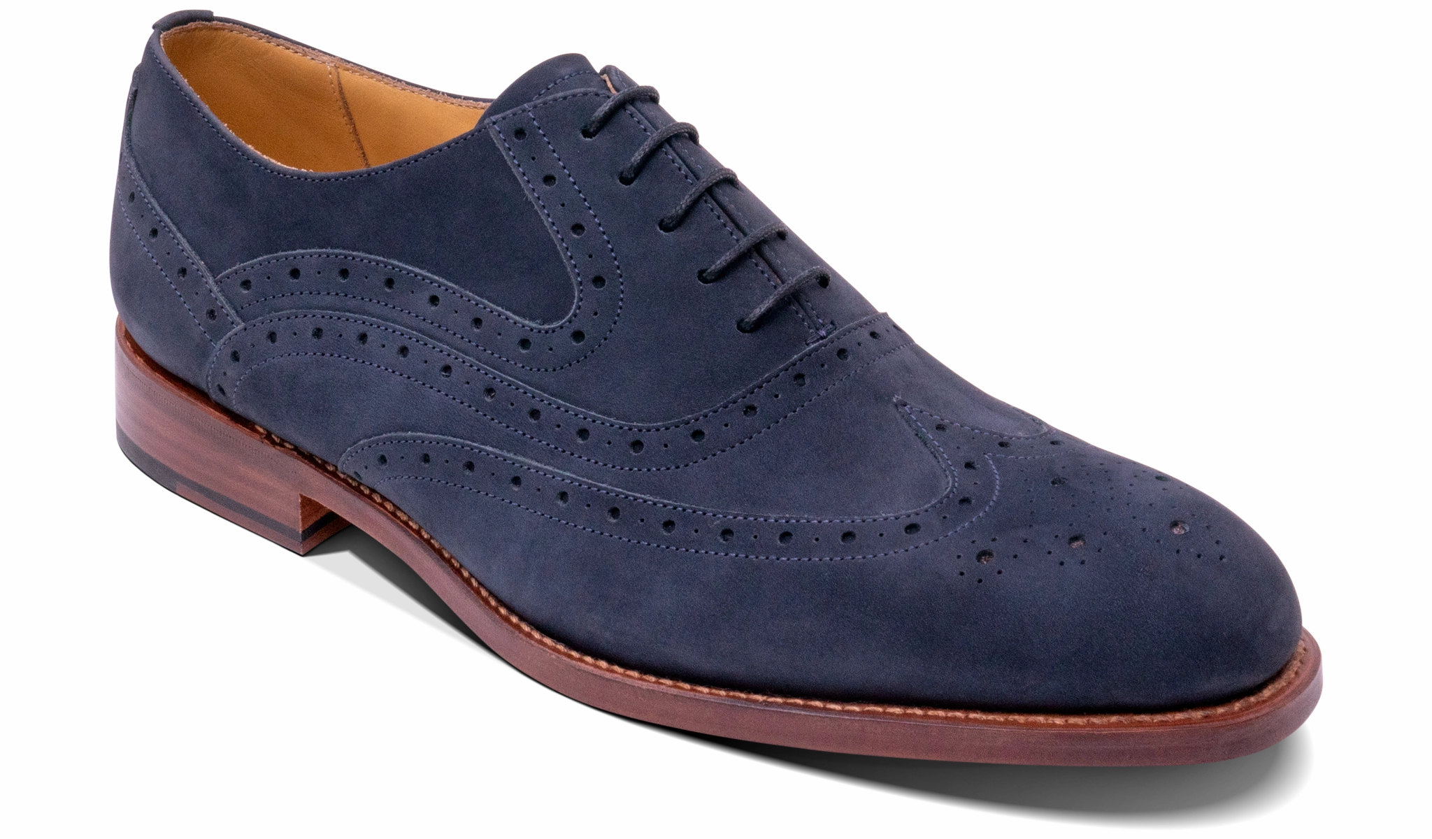 Liffey -Navy Nubuck Brogues Bag