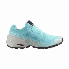 Salomon | Women's Speedcross 6 Running Shoes - Blue Curacao Trail Running Shoes Vibram