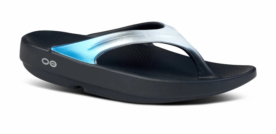 Flip Flops Real Vs Fake OOFOS 1401 OOLALA LUXE - FROST