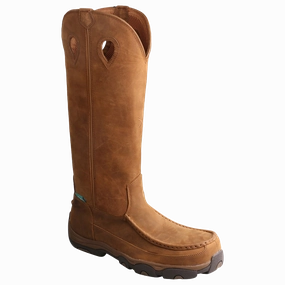 Melissa Button Back Zip Knee High Boot Twisted X Men's 17" Viperguard Brown Snake Boots MHKWBS1