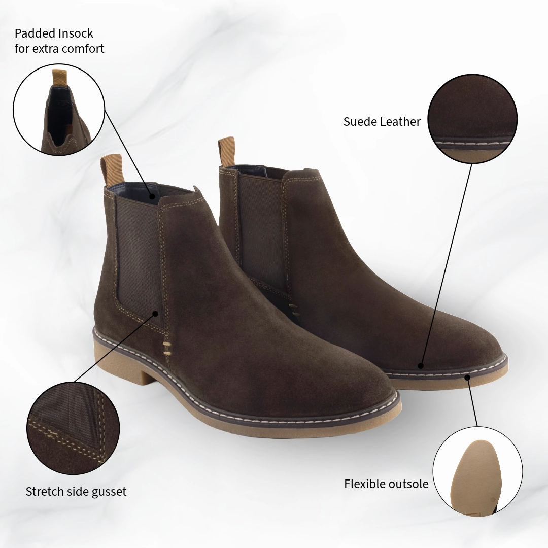 Embauchoir Chelsea Boots Pimlico Suede Leather Chelsea Boots - Brown