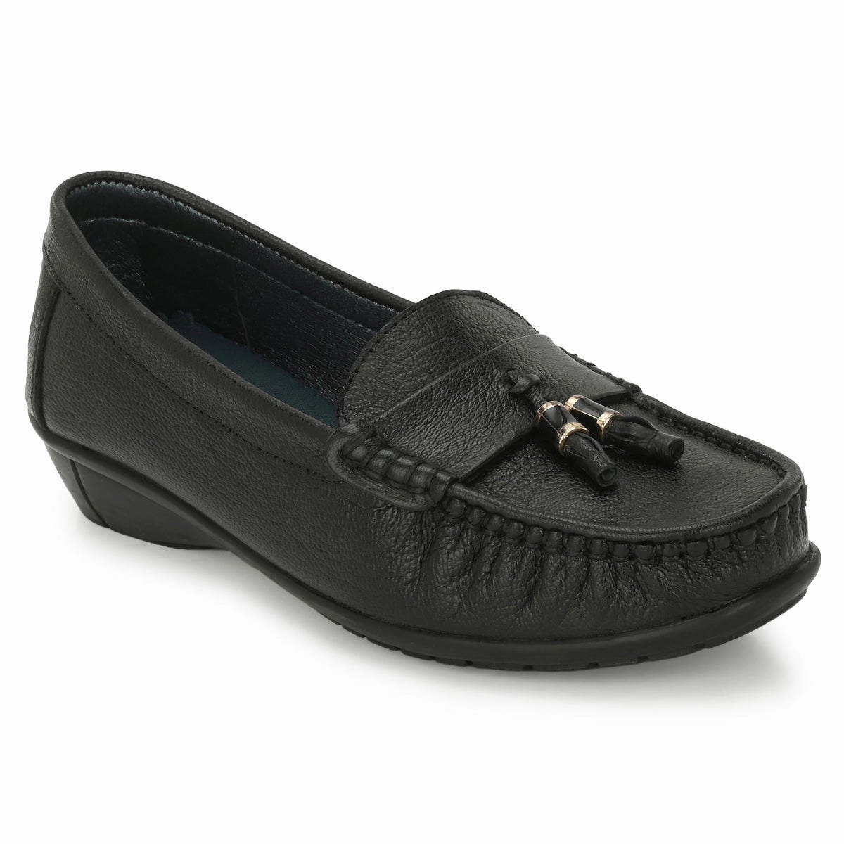 Sydney Tassel Leather Loafers Loafers Wedges