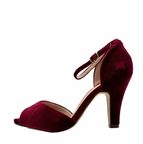 High Heel Support Lola Velvet Heels