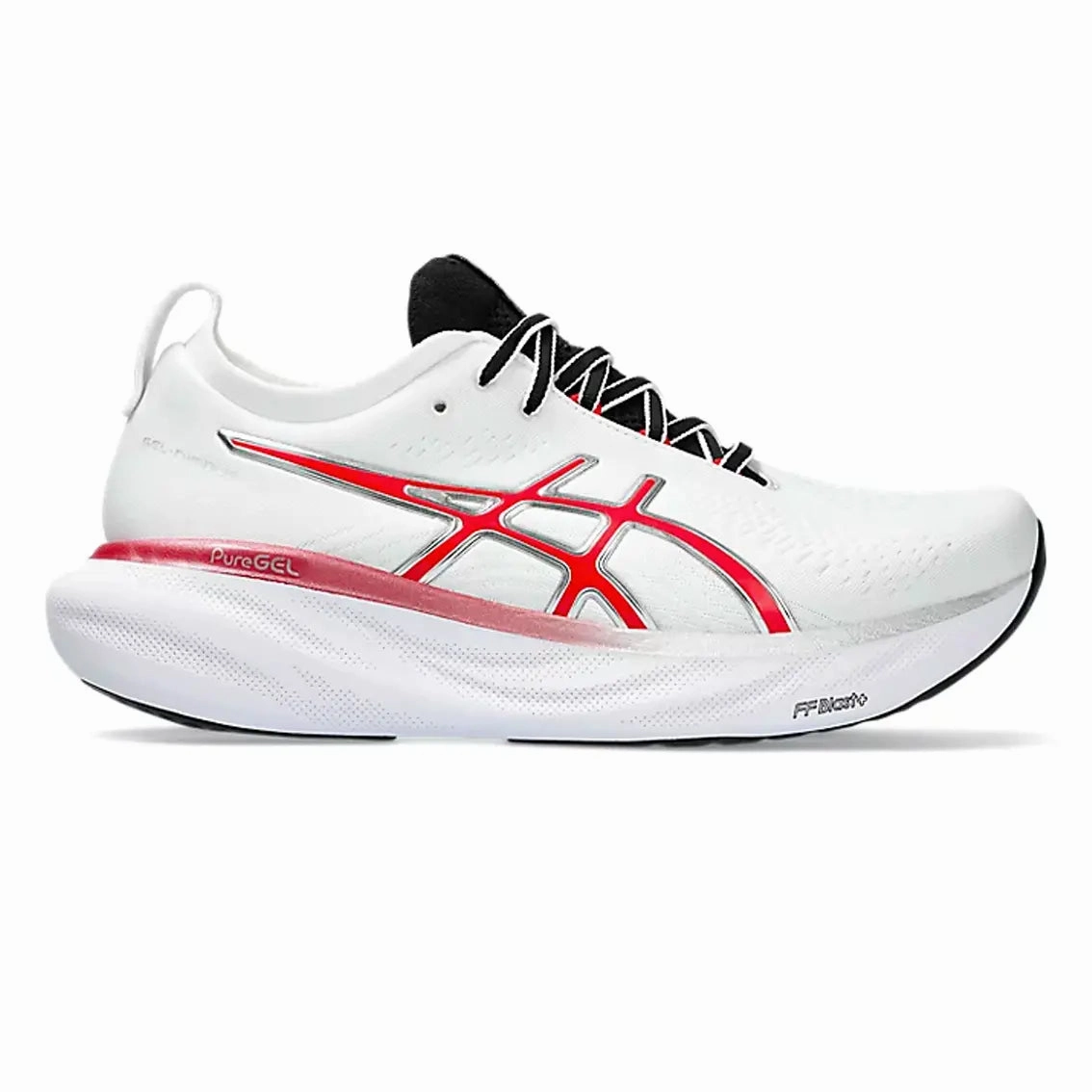 Cleaning Asics Running Shoes Mens ASICS GEL-Nimbus 25 Anniversary - White / Classic Red