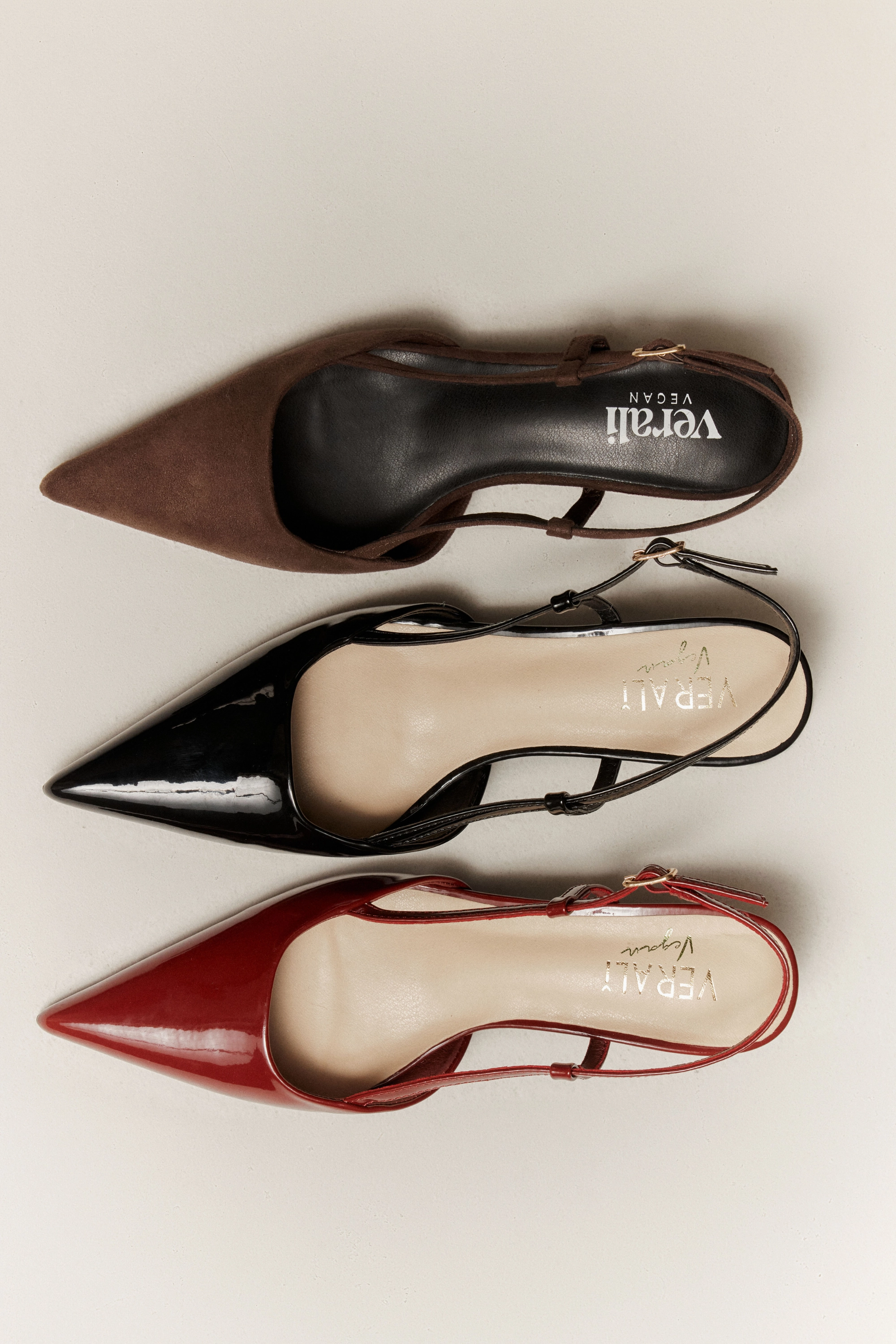 Missionary Heels Lucas Slingback Kitten Heels - Chocolate Brown Micro