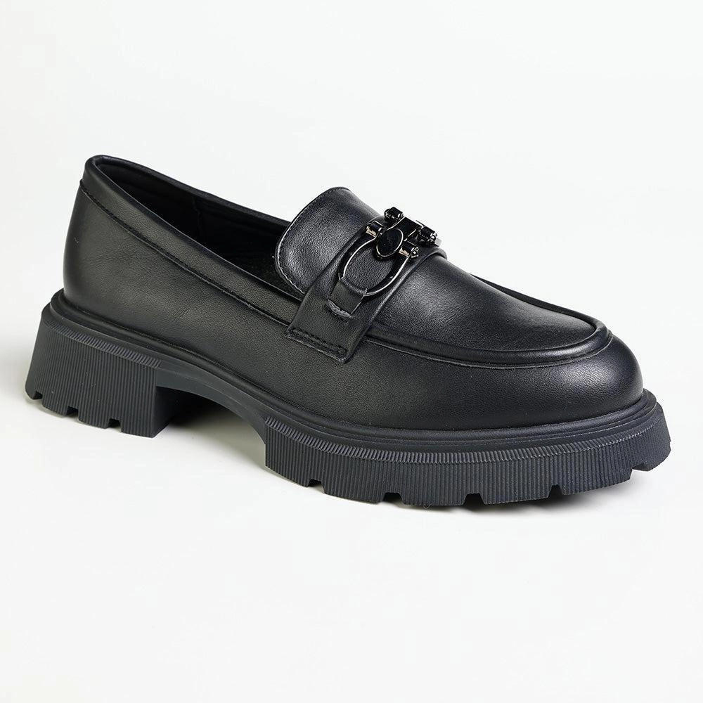 Brogs Madison Paris Metal Trim Loafers - Black