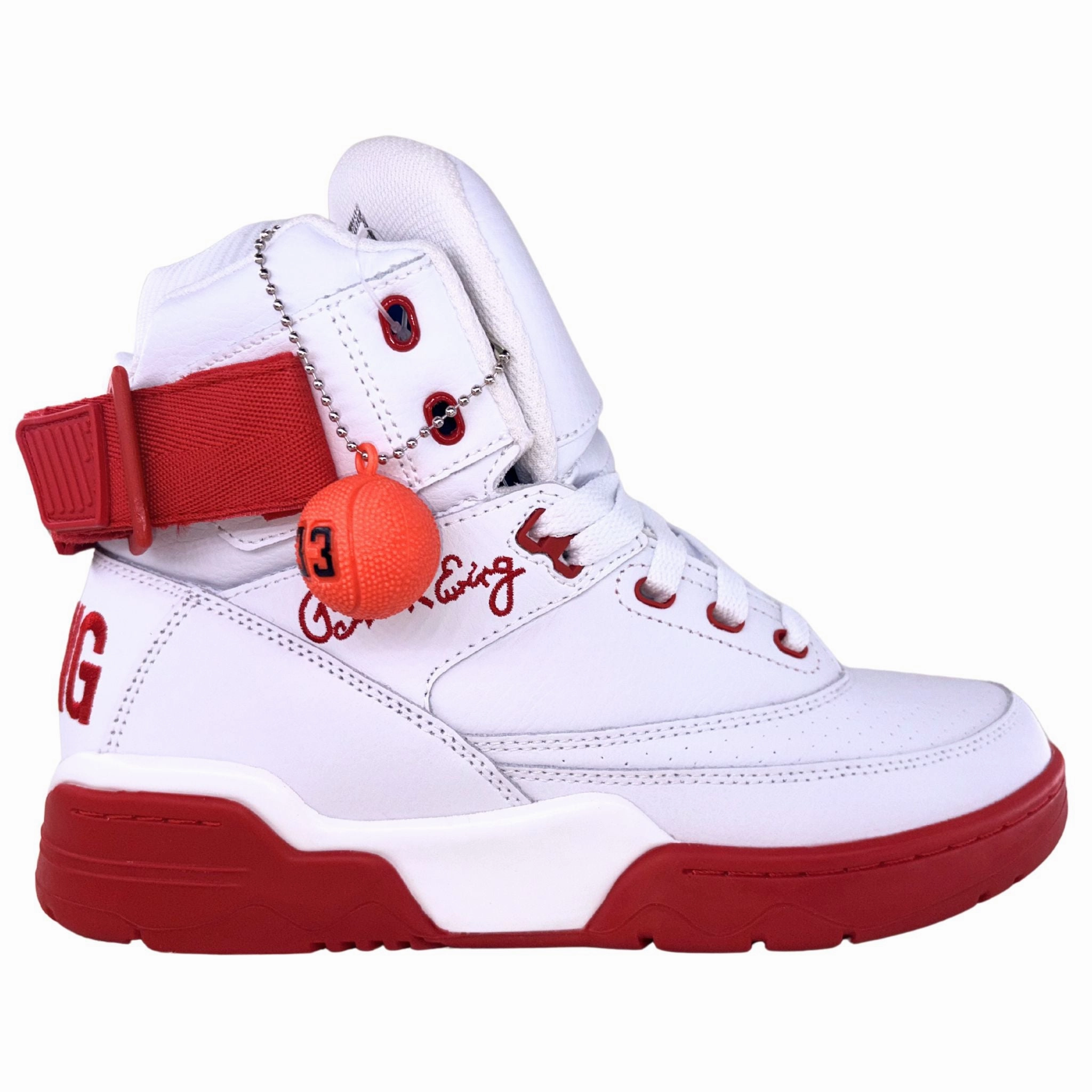 Leylah Fernandez Basketball Shoes Patrick Ewing Athletics Men's 1BM00554-128 33 HI OG White Red Basketball Shoes