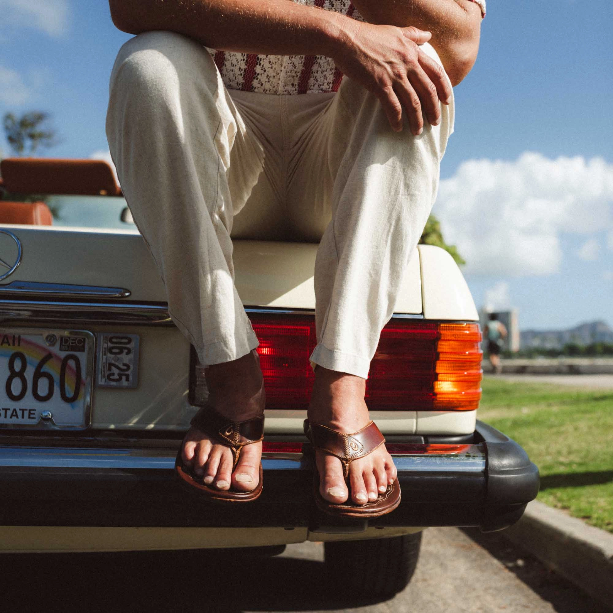 Platform Flip Flops Walmart Mekila - Natural