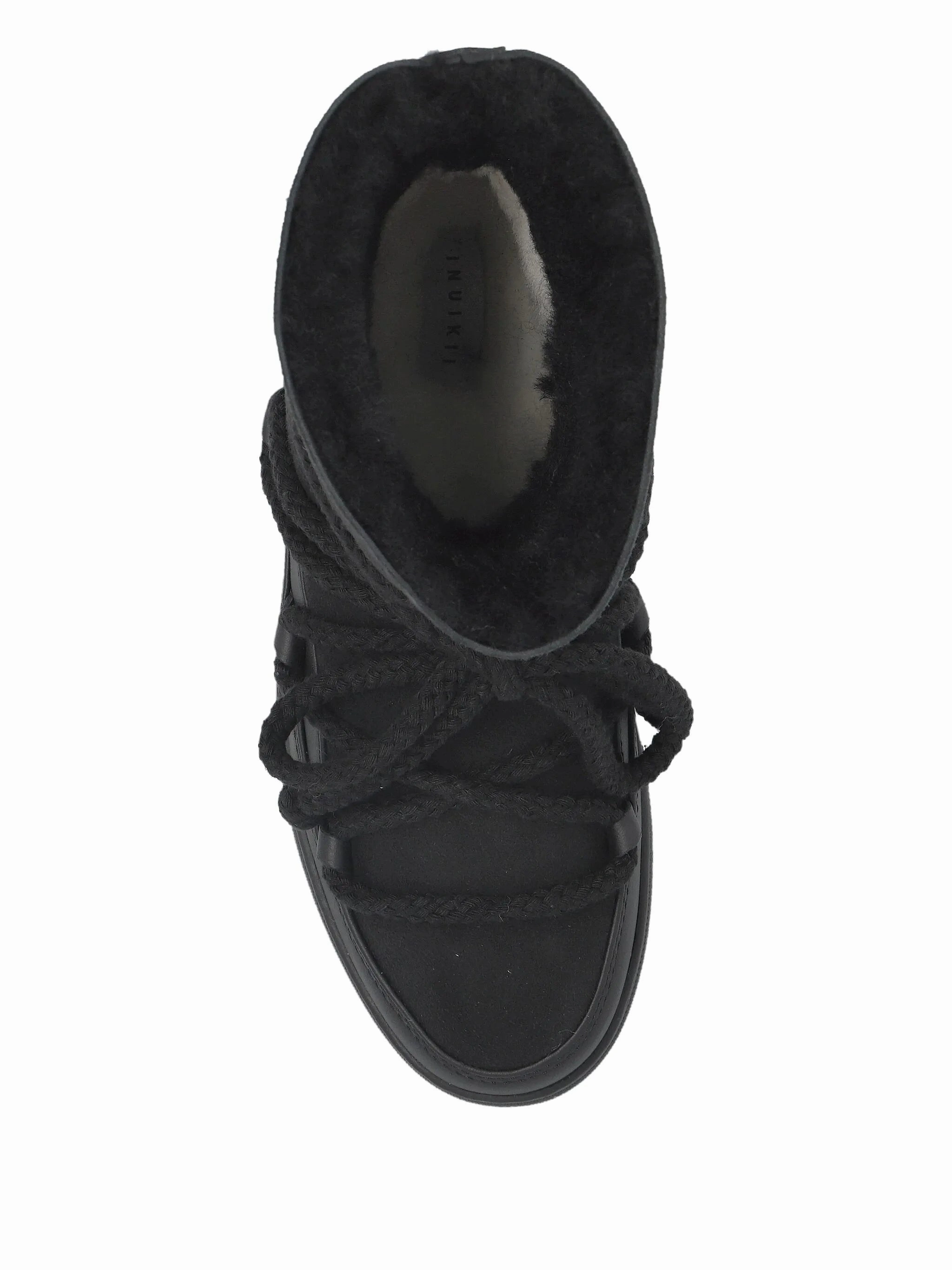 Snow Boots Com rope-laces lined snow boots