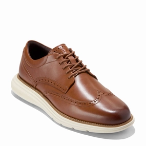 Men's Cole Haan, Grand  Ultra Wingtip Oxford Leather Platform Oxfords