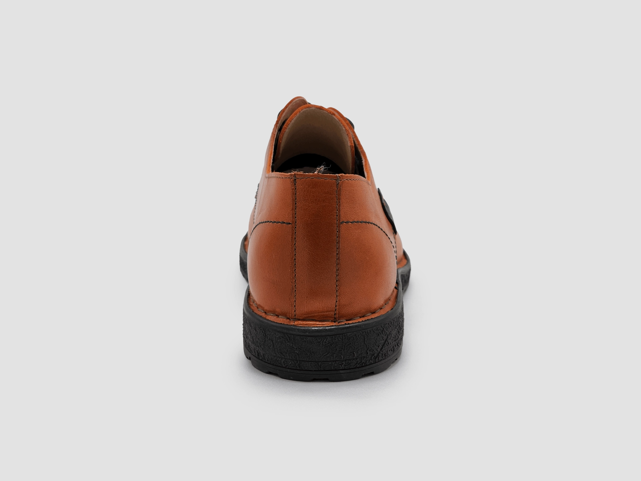 Lace-up Mule Shoes Men's Derby Leather Dress Shoes - Orange