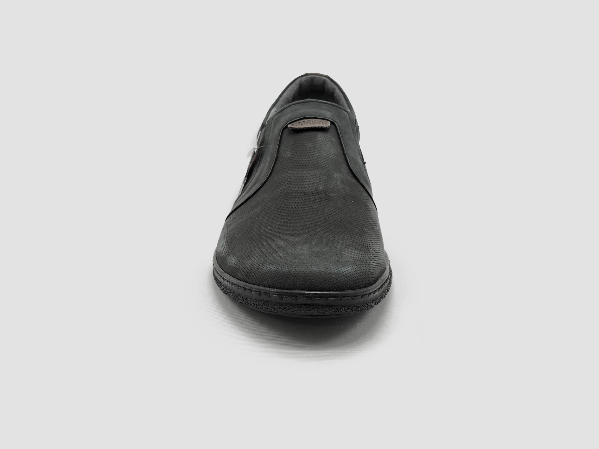 Men's Essential Leather Loafers - Graphite Loafers With Fur Lining