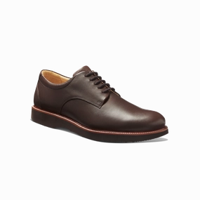 Men's Founder Oxford-Chestnut Leather| Samuel Hubbard Lace Oxford Shoes