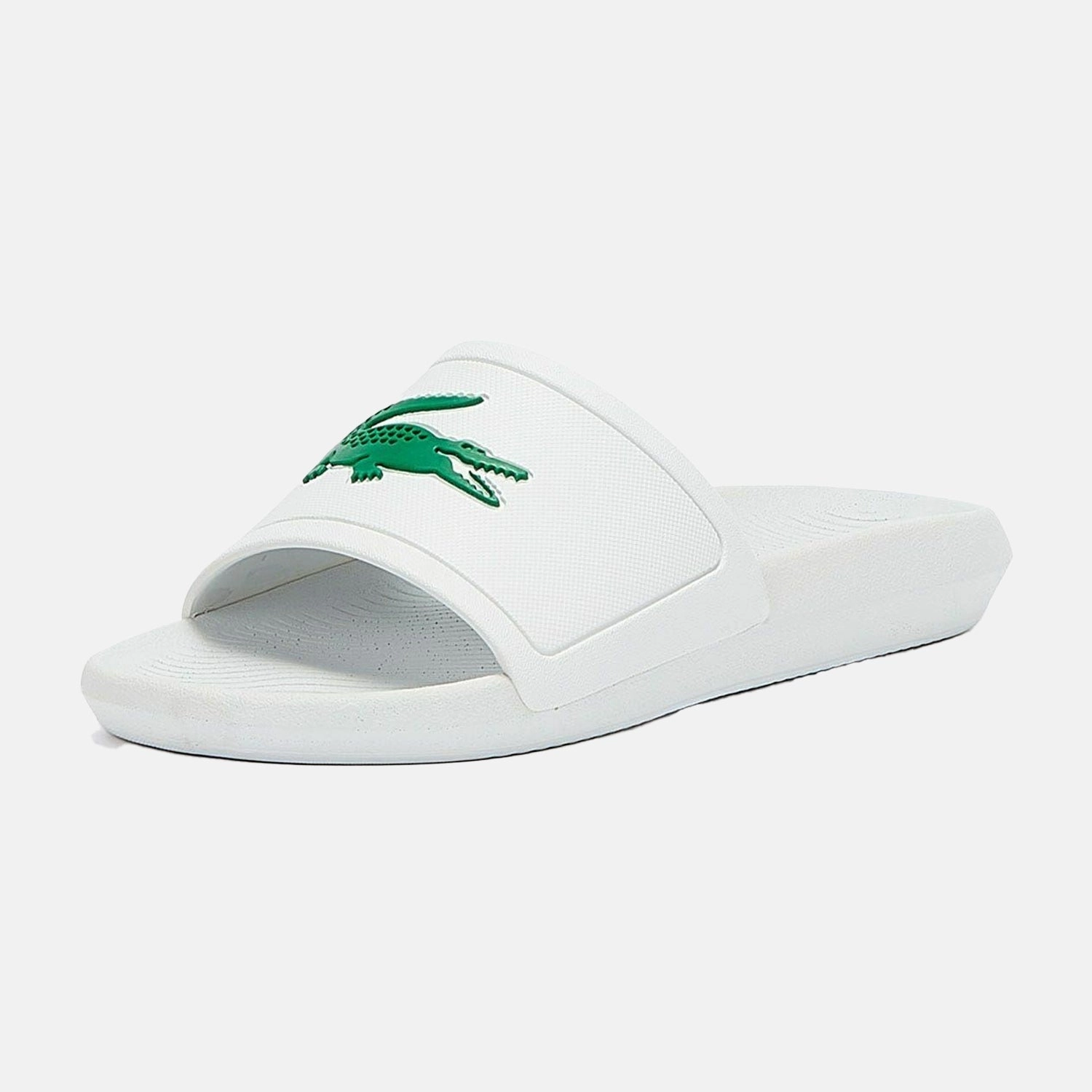 Everly Slide Royal Suede Men's Lacoste Croco Slides White