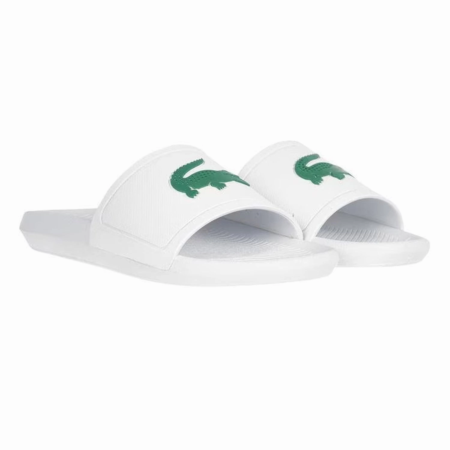 Pool Slides Men's Lacoste Croco Slides White