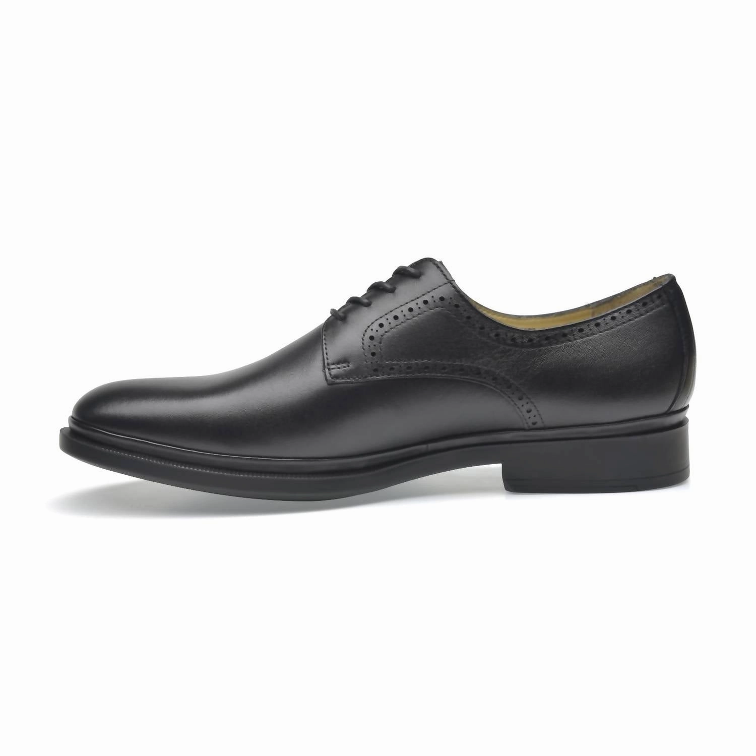 Men's Lambskin Oxfords Classic In Black Essex Cap Toe Oxfords