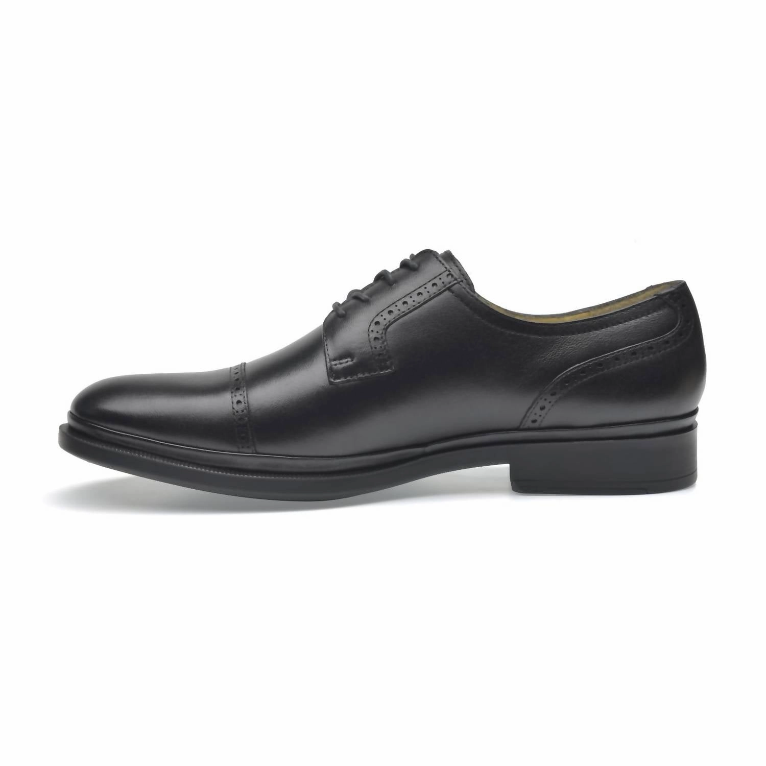 Men's Leather Oxfords Classic In Black Heritage Oxford Grey