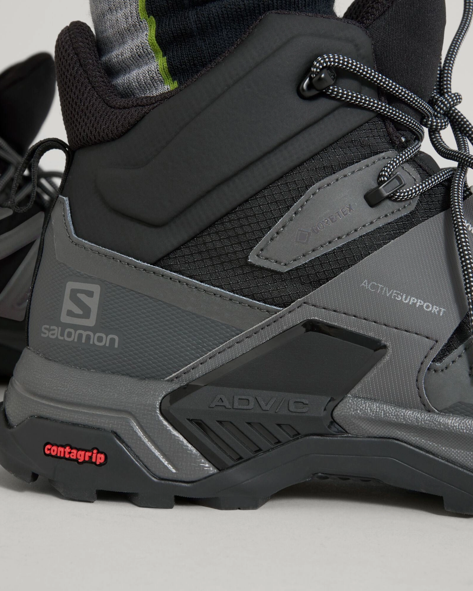 Men's Salomon X Ultra 4 GORE-TEX Mid Hiking Boots - Black/Magnet/Pearl Blue Lukla Pro Mid Hiking Boots