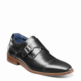 Canvas Shoes Oxfords Men's Stacy Adams, Mathis Cap Toe Monk Strap
