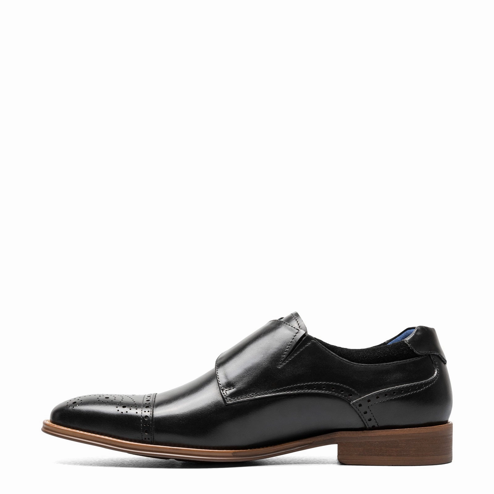 Men's Stacy Adams, Mathis Cap Toe Monk Strap Orthopedic Oxfords