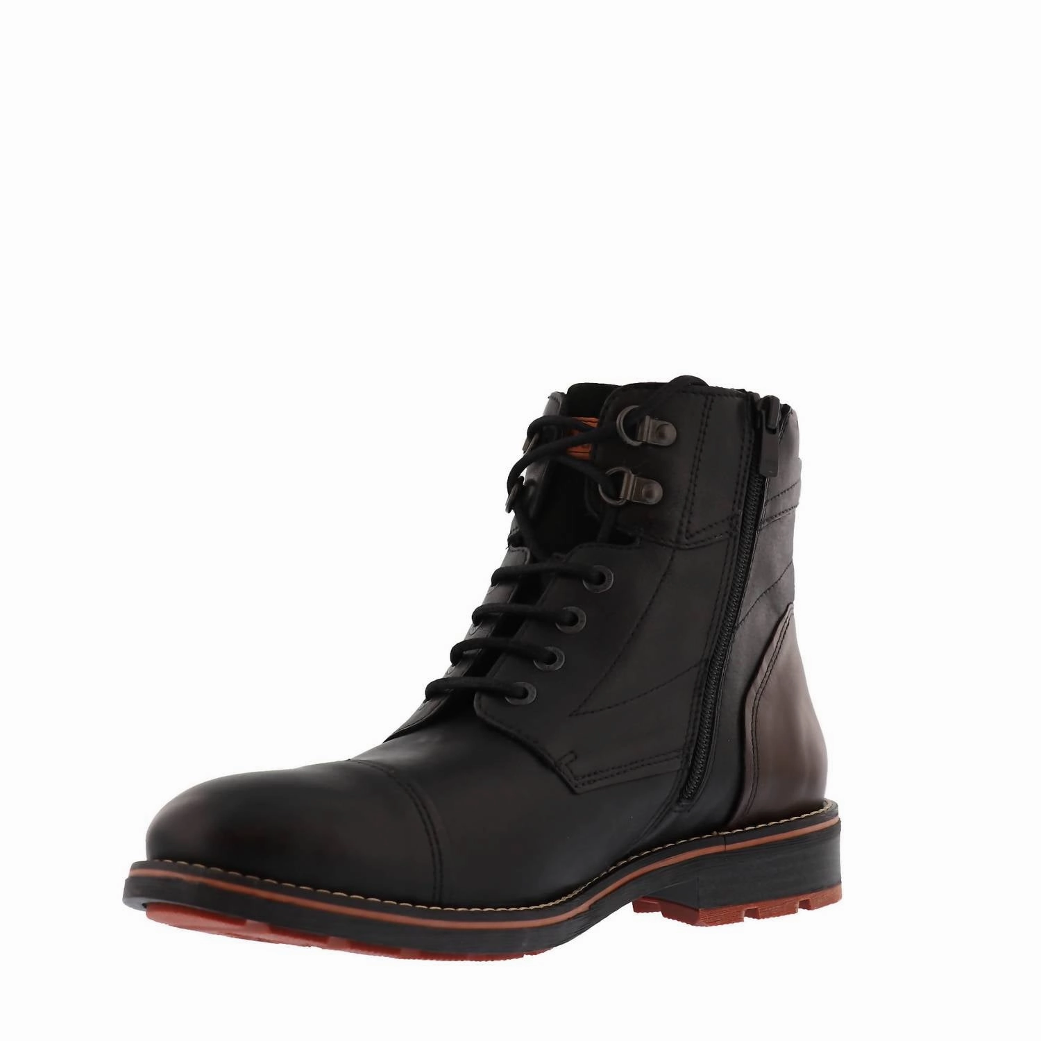 Men's Terry Tie Boot In Black Safety Toe Rubber Boots