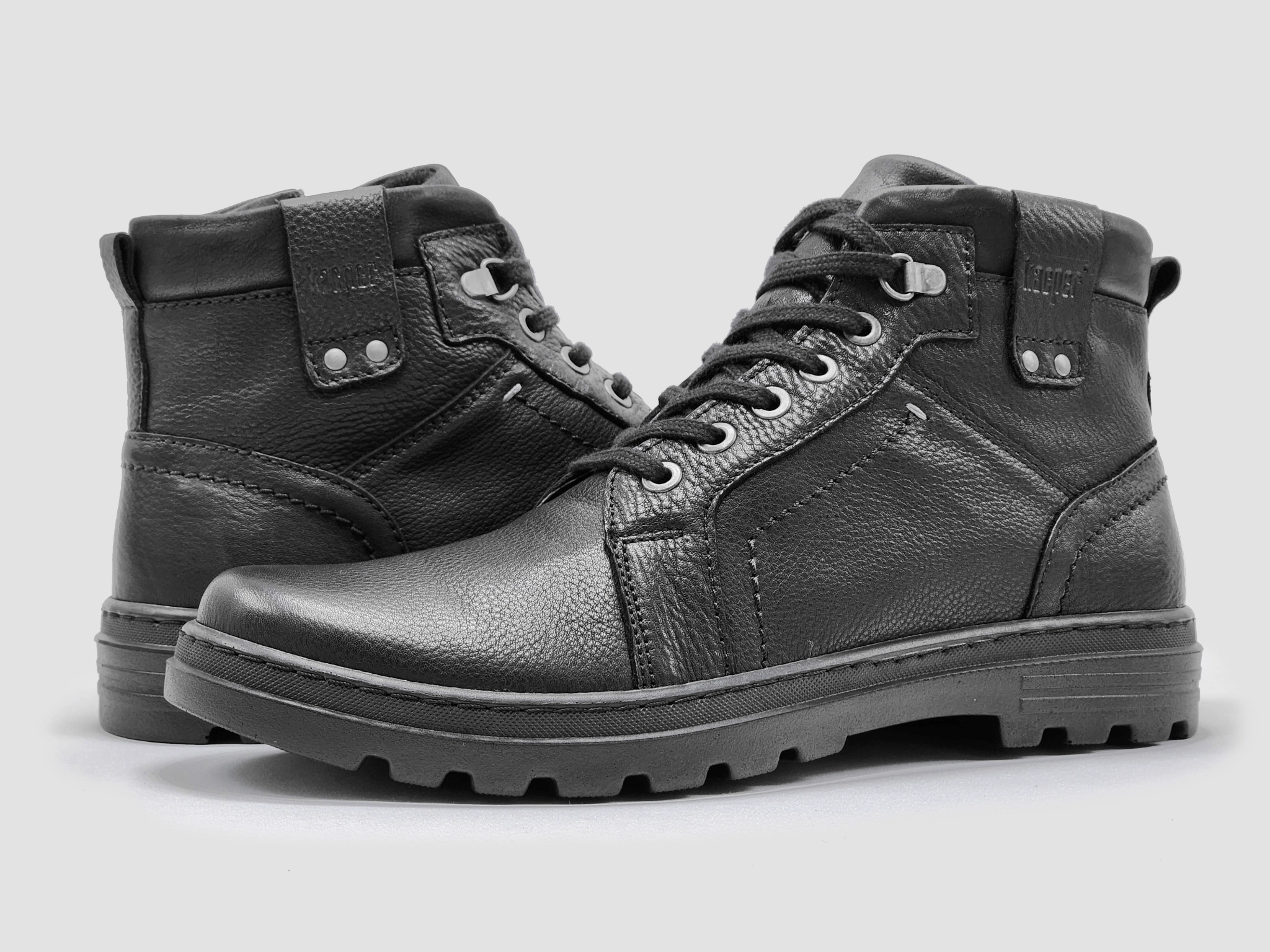 Men's Utility Wool-Lined Leather Boots - Black Ariat Suede Boots