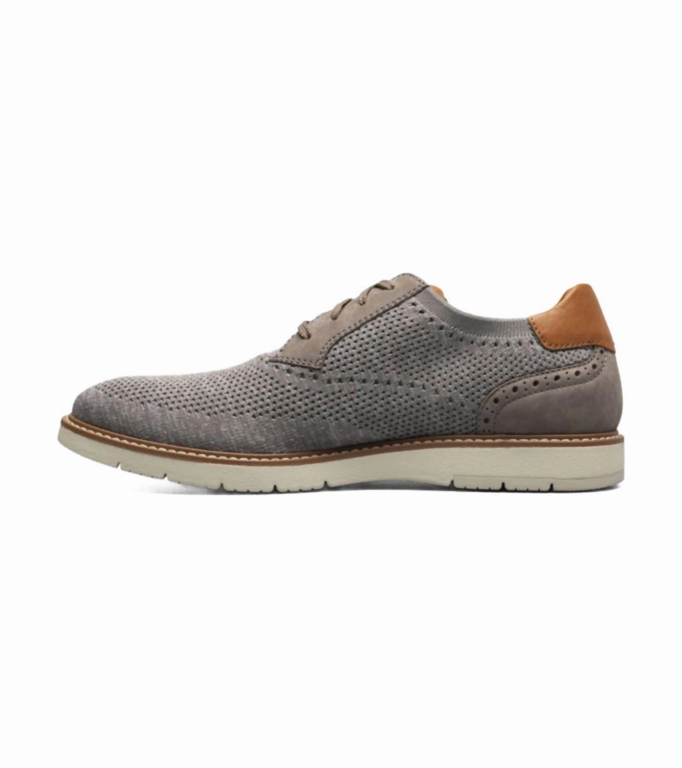 Arc Leather Platform Mary Jane Oxfords Men's Vibe Knit Oxford Shoes In Gray