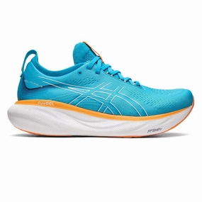 Mens ASICS GEL-Nimbus 25 - Island Blue / Sun Peach Asics Versablast 3 Running Shoe