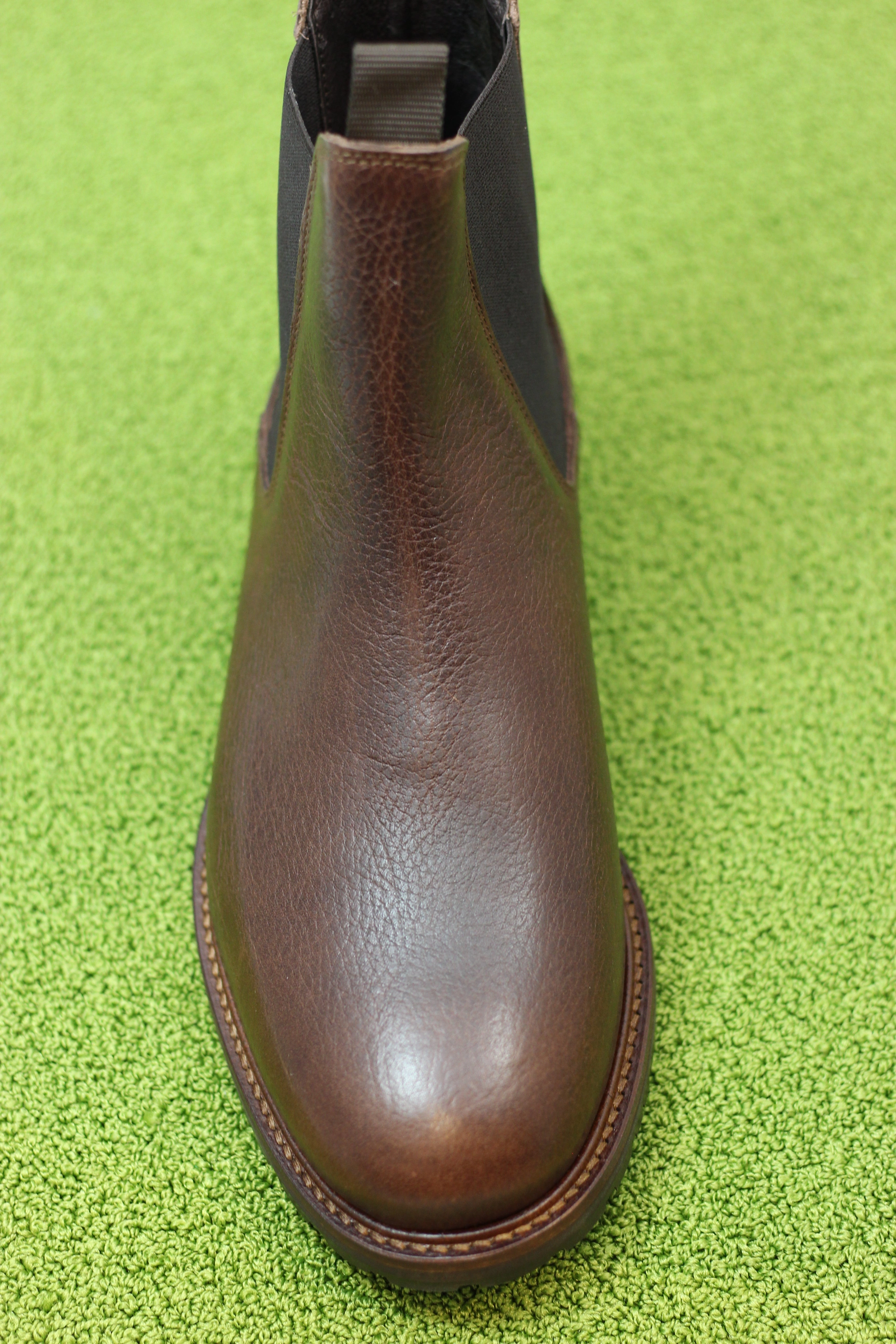 Chelsea Style Boots Mens York Chelsea Boot - Brown Leather Side Angle View