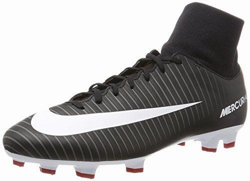 Mercurial Victory Vi Dynamic Fit FirmGround Soccer Cleat Blk Wht Drk Grey Red 8 DM Us League Messi Fg/mg Soccer Cleats