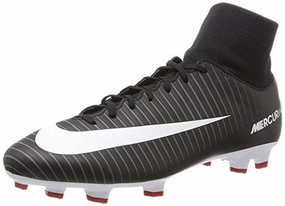 Mercurial Victory Vi Dynamic Fit FirmGround Soccer Cleat Blk Wht Drk Grey Red 8 DM Us Best Soccer Cleats For Shooting