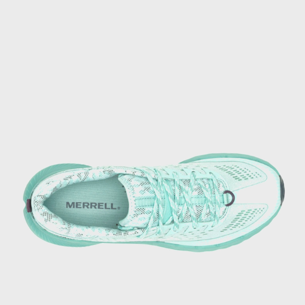 Merrell Womens Agility Peak 5 Trail Running Shoes Frost Blue Low Profile Trail Running Shoes