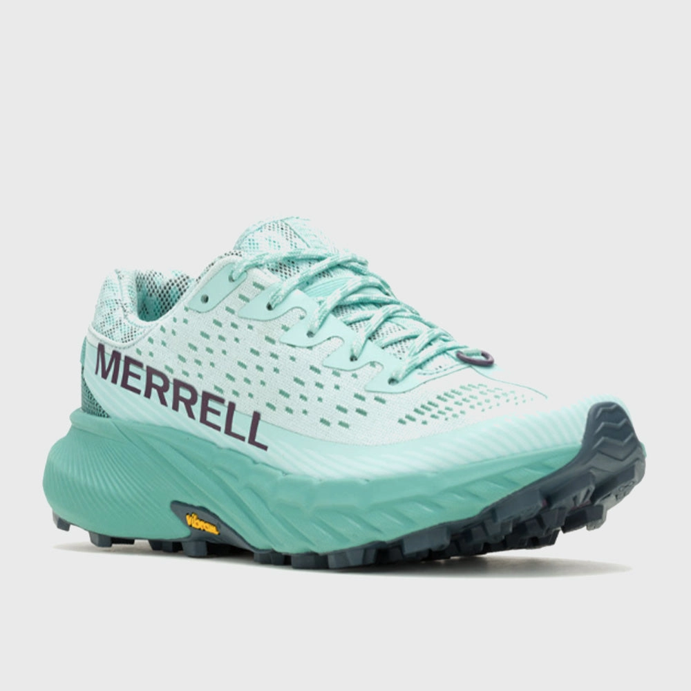 Merrell Womens Agility Peak 5 Trail Running Shoes Frost Blue Best Trail Running Shoes Uk