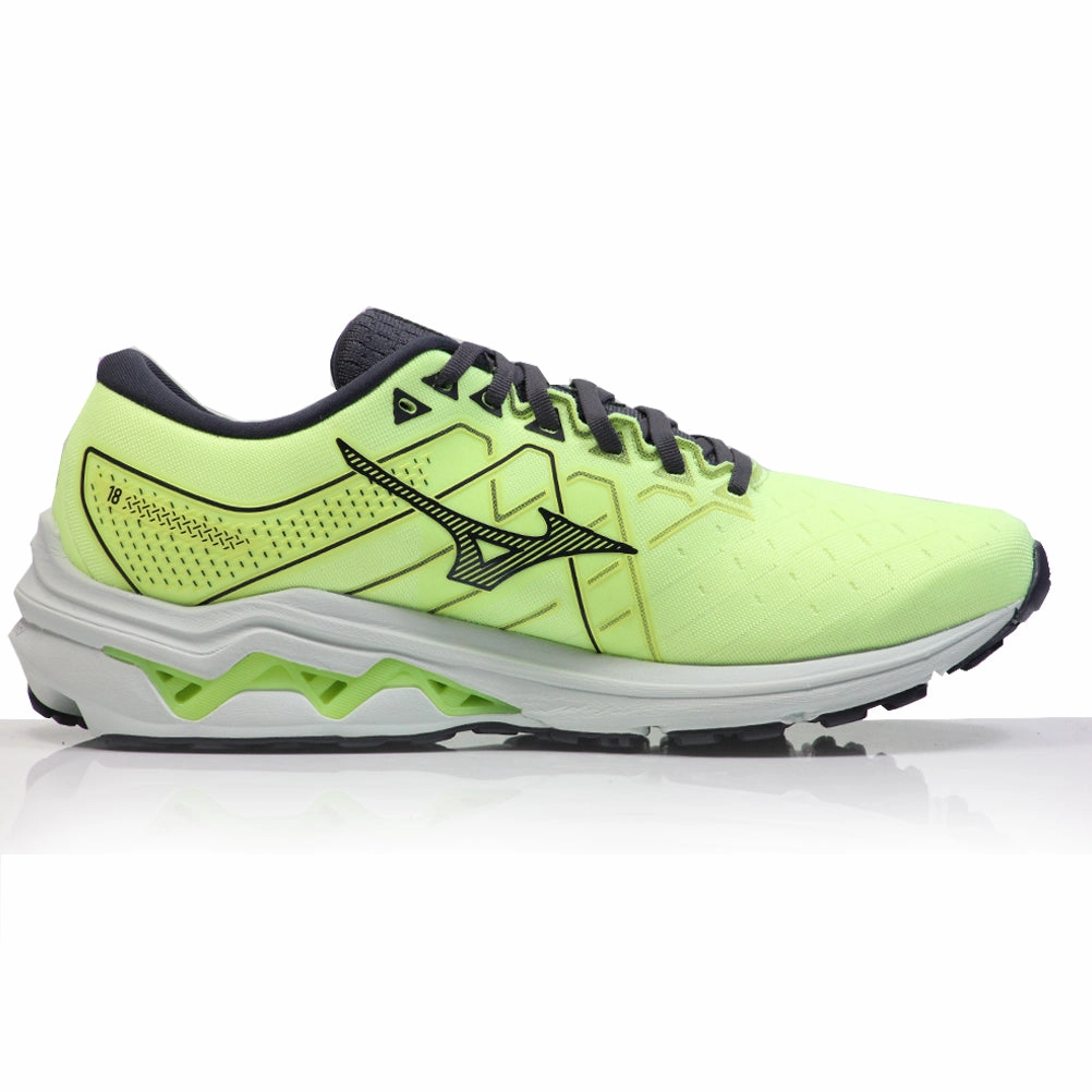 Mizuno Wave Inspire 18 Men's Running Shoe - Neo Lime/Misty Blue/Ebony Running Shoes Reviews 2025