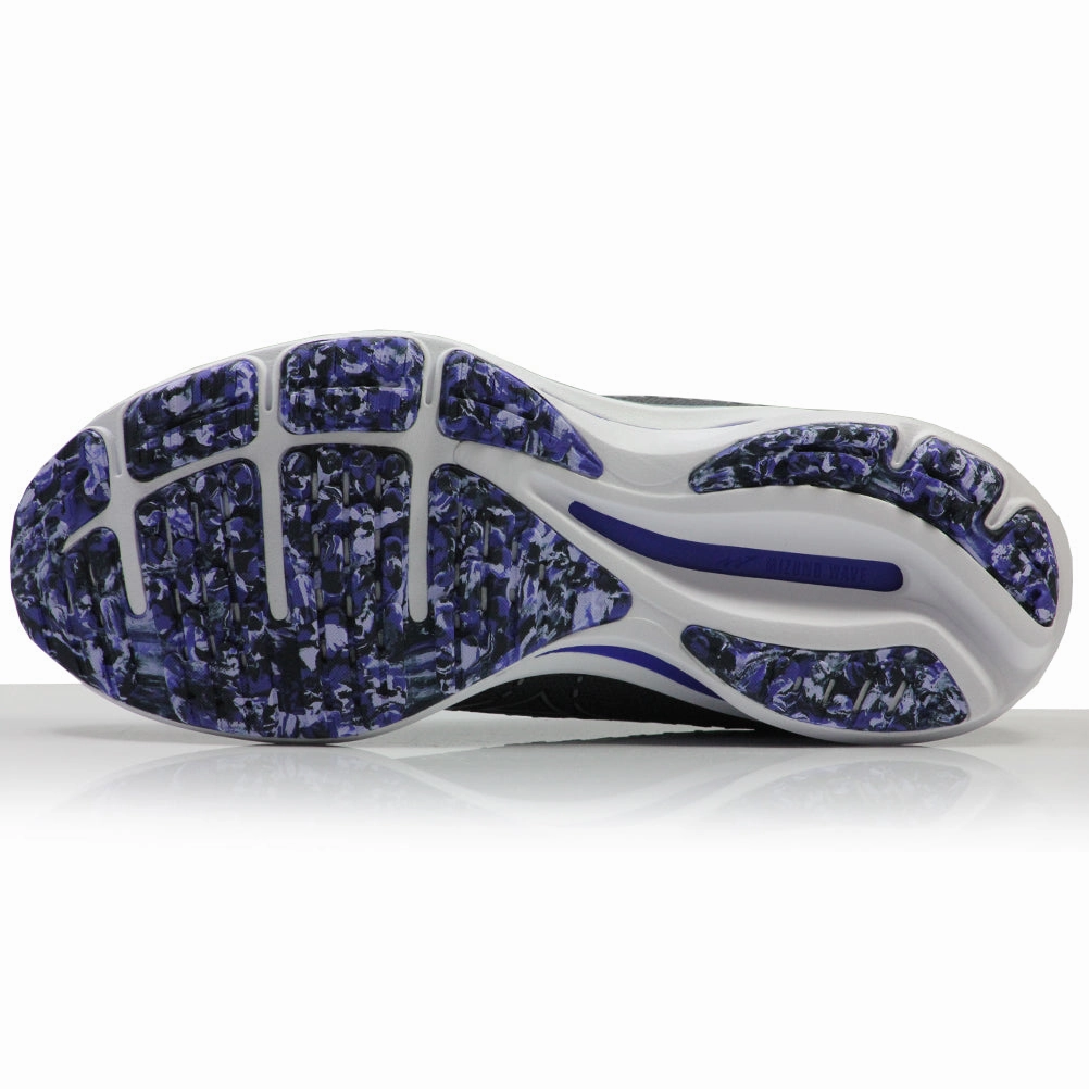 Mizuno Wave Rider 25 Men's Running Shoe -Obsidian/Violet Blue Journey Run Shoes