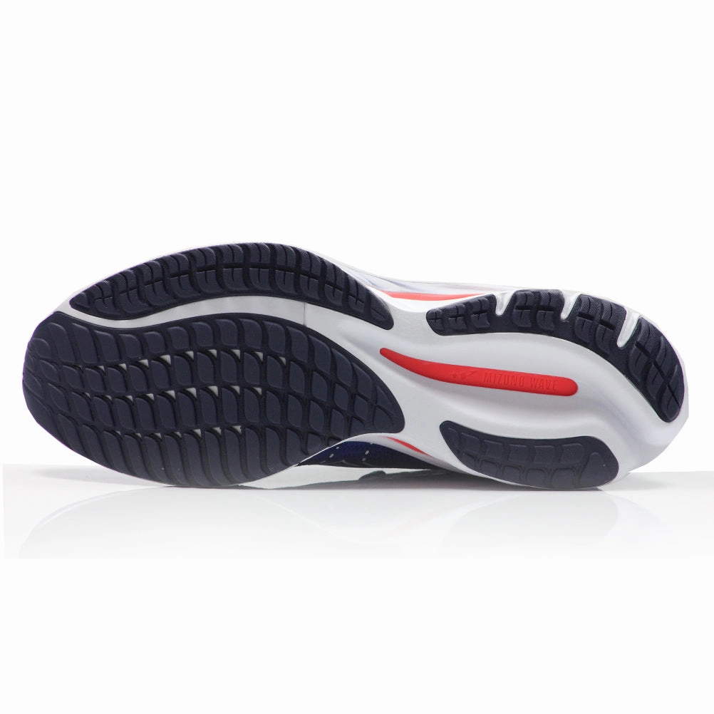 Mizuno Wave Rider 27 Men's Running Shoe - Surf Web/White/Neon Flame Converse Running Shoes