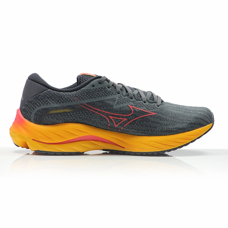 Friday Deal Running Shoes Mizuno Wave Rider 27 Men's Running Shoe - Turbulence/Cayenne/Citrus