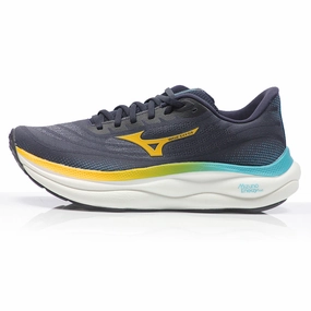 Mizuno Wave Sky 9 Men's Running Shoe - Baritone Blue/Citrus/Capri Breeze Best Running Shoe High Arch