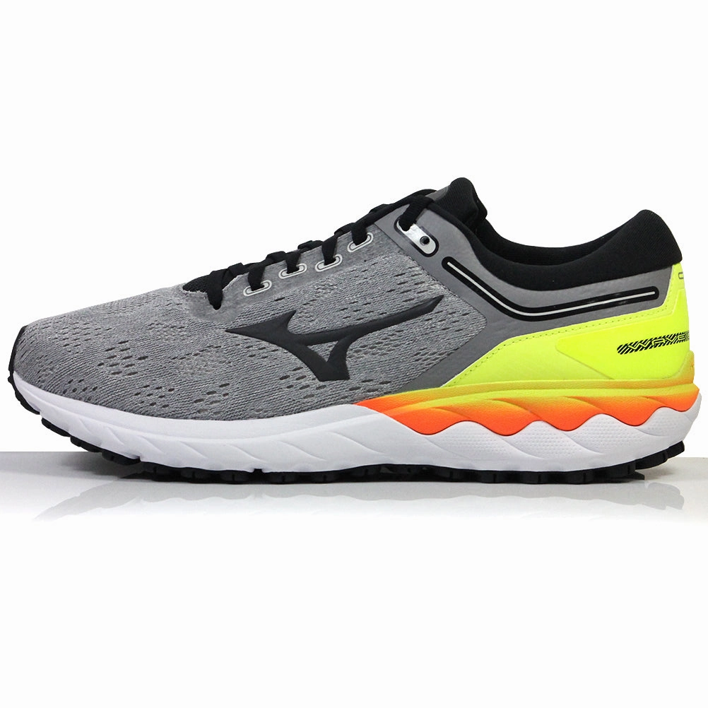 Mizuno Wave Skyrise Men's Running Shoe - Frost Grey/Phantom/Safety Yellow Running Shoes Shops