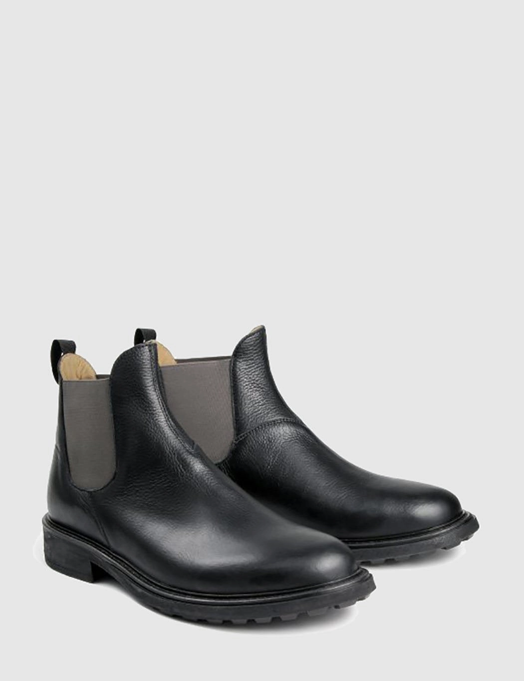 White Chelsea Boots Hudson Caslon Chelsea Boots (Leather) - Black