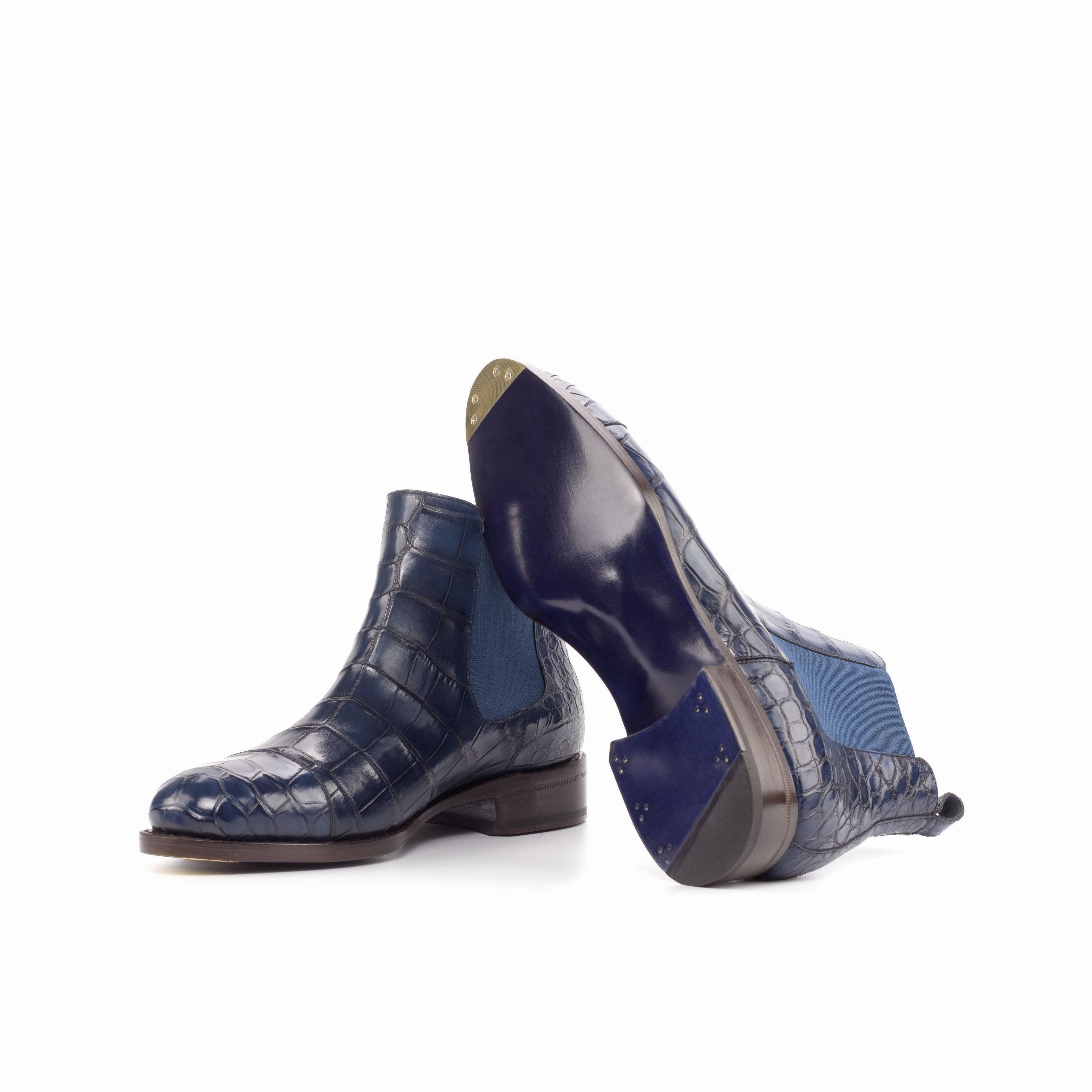 Chelsea Boots Under 1000 Navy Alligator Chelsea Boots