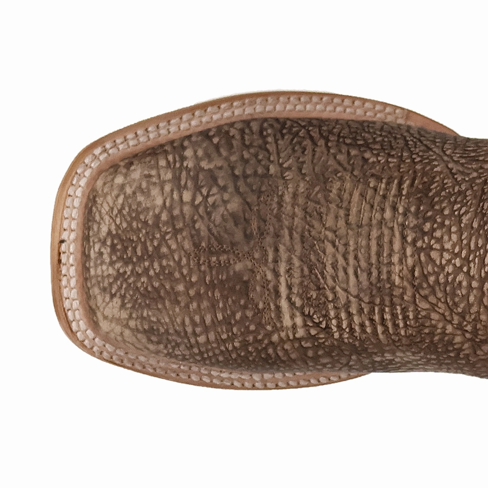 Best Rain Boots Murray Embroidered Bison Square Toe Pull On Cowboy Boots