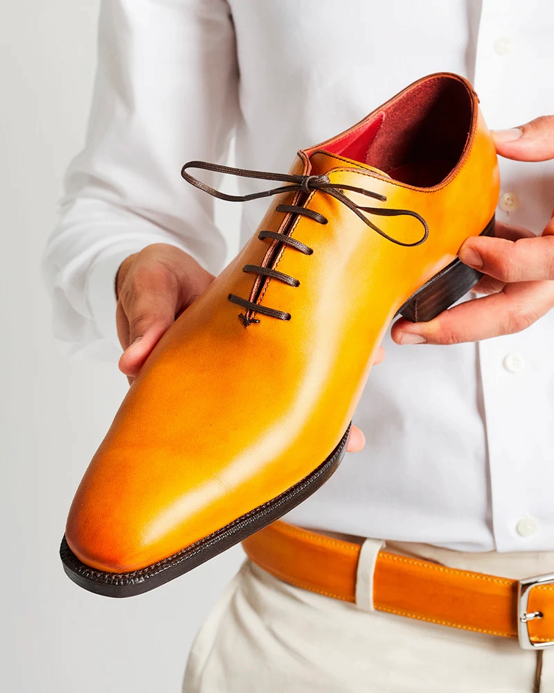 Mustard Wholecut Oxford Shoe Lamoda Oxfords
