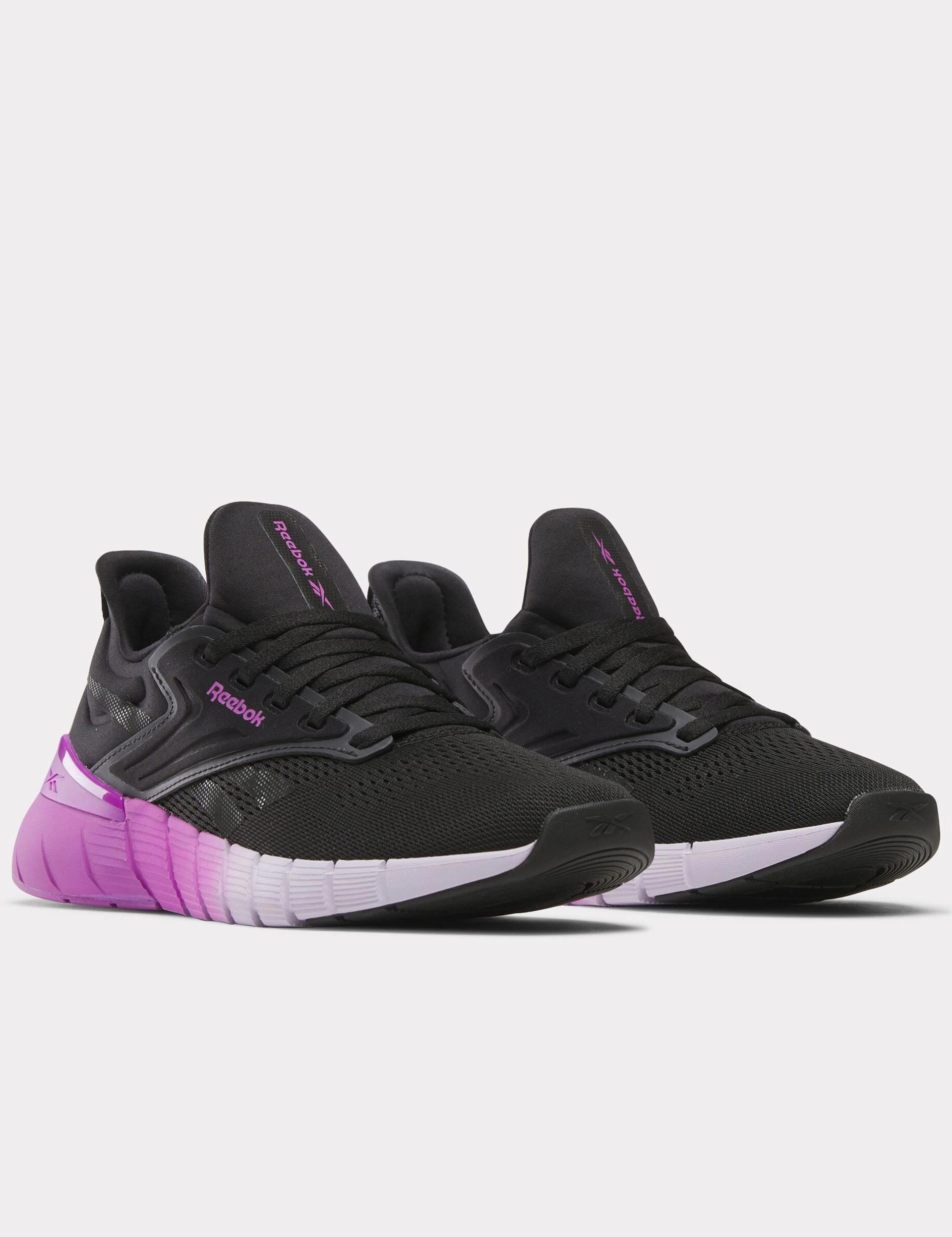 Nano Gym Shoes - Black/Purple Rave/Digital Gleam Clarks Training Shoes