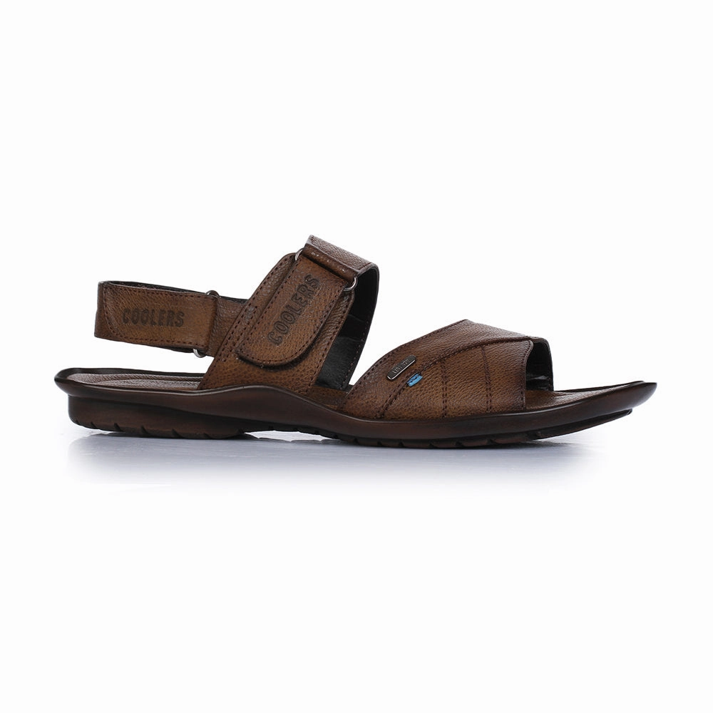 Coolers Formal Brown Sandals For Men LAF-202N By Liberty Cross Strap Sandals