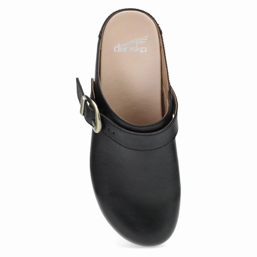 Dansko Baylor Black Calf Leather Mule (Women's) Best Clogs For Flat Feet