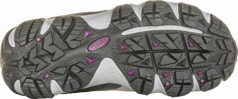 Oboz Women's Sawtooth II Low Waterproof - Pewter/Violet Northside Pioneer Hiking Boots