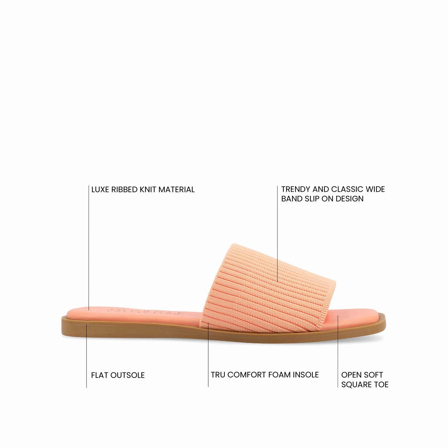 PRISILLA SLIDE SANDALS IN KNIT FABRIC Ergonomic Slippers