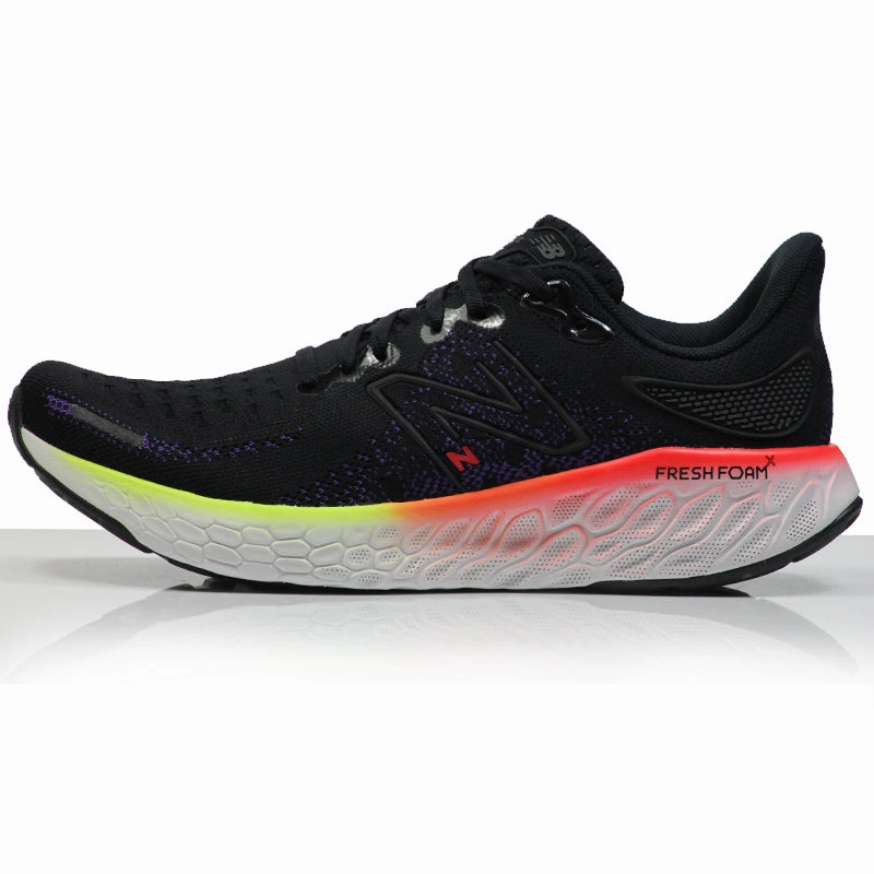 Good Running And Workout Shoes New Balance Fresh Foam X 1080v12 Men's Running Shoe - Black/Pixel Green/Electric Purple