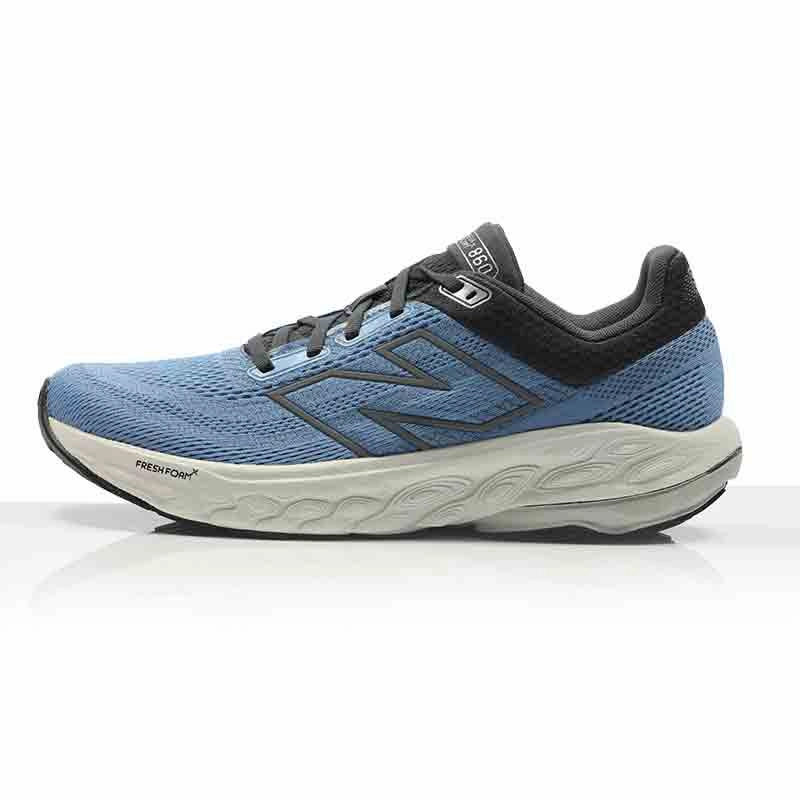 New Balance Fresh Foam X 860v14 Men's Running Shoe - Blue Laguna/Black Cement Forefoot Strike Running Shoes